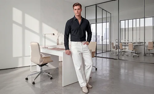 Seamless shirt garment